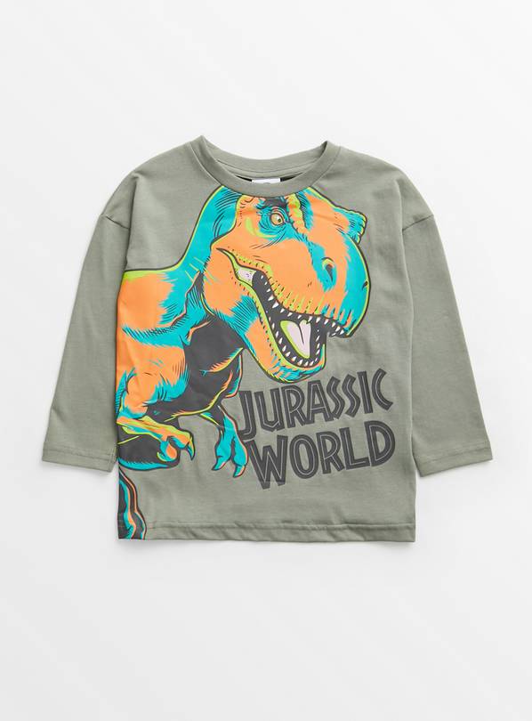 Jurassic World Khaki T-Rex Dinosaur T-Shirt 1-1.5 years
